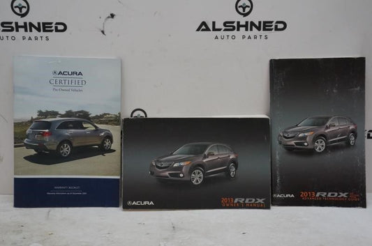 2013 Acura RDX Owner's Manual 00X31-TX4-6000 - Alshned Auto Parts