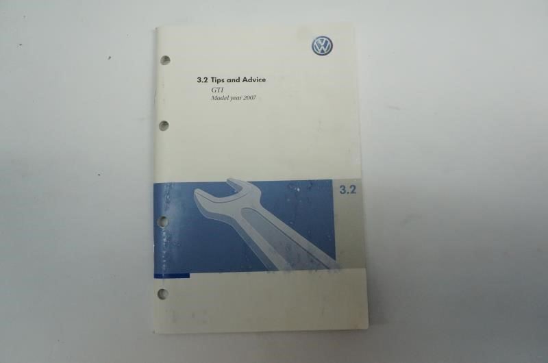 2007 Volkswagen Golf GTI Owner's Manual Book  Case Maintenance - Alshned Auto Parts