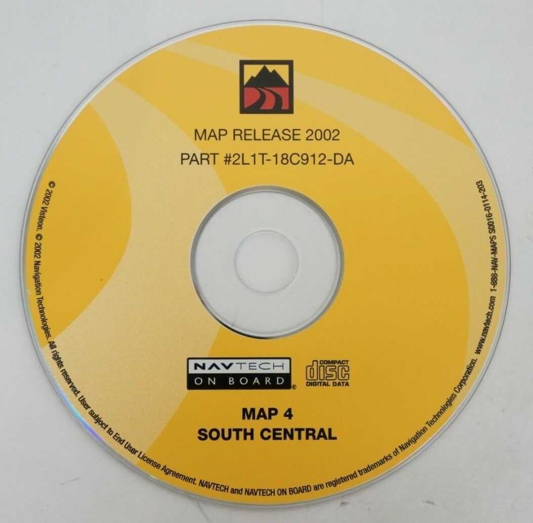 2002-2003 ford expedition oem navigation cd south central 2l1t-18c912-da map 4 - Alshned Auto Parts