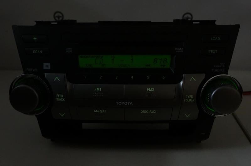 08-11 Toyota Highlander Radio Receiver 6CD JBL 86120-48E60-E0 OEM 51855 A00295 - Alshned Auto Parts