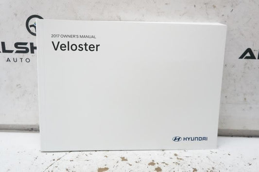 2017 Hyundai Veloster Owner's Manual Book Case H2VO-EU6OB OEM - Alshned Auto Parts