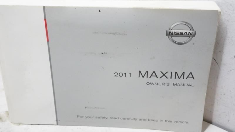 2011 Nissan Maxima Owner's Manual Book Set with Case - Alshned Auto Parts