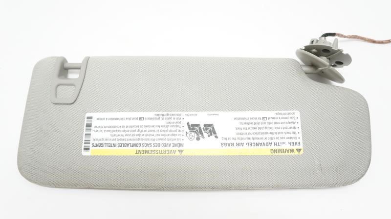 13-17 Cadillac XTS Driver Left Side Sun Visor (Gray) OEM 15804773 - Alshned Auto Parts