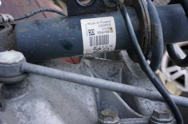 2009 Mini Cooper Passenger Right Rear Shock Strut Absorber R56H061B OEM Alshned Auto Parts