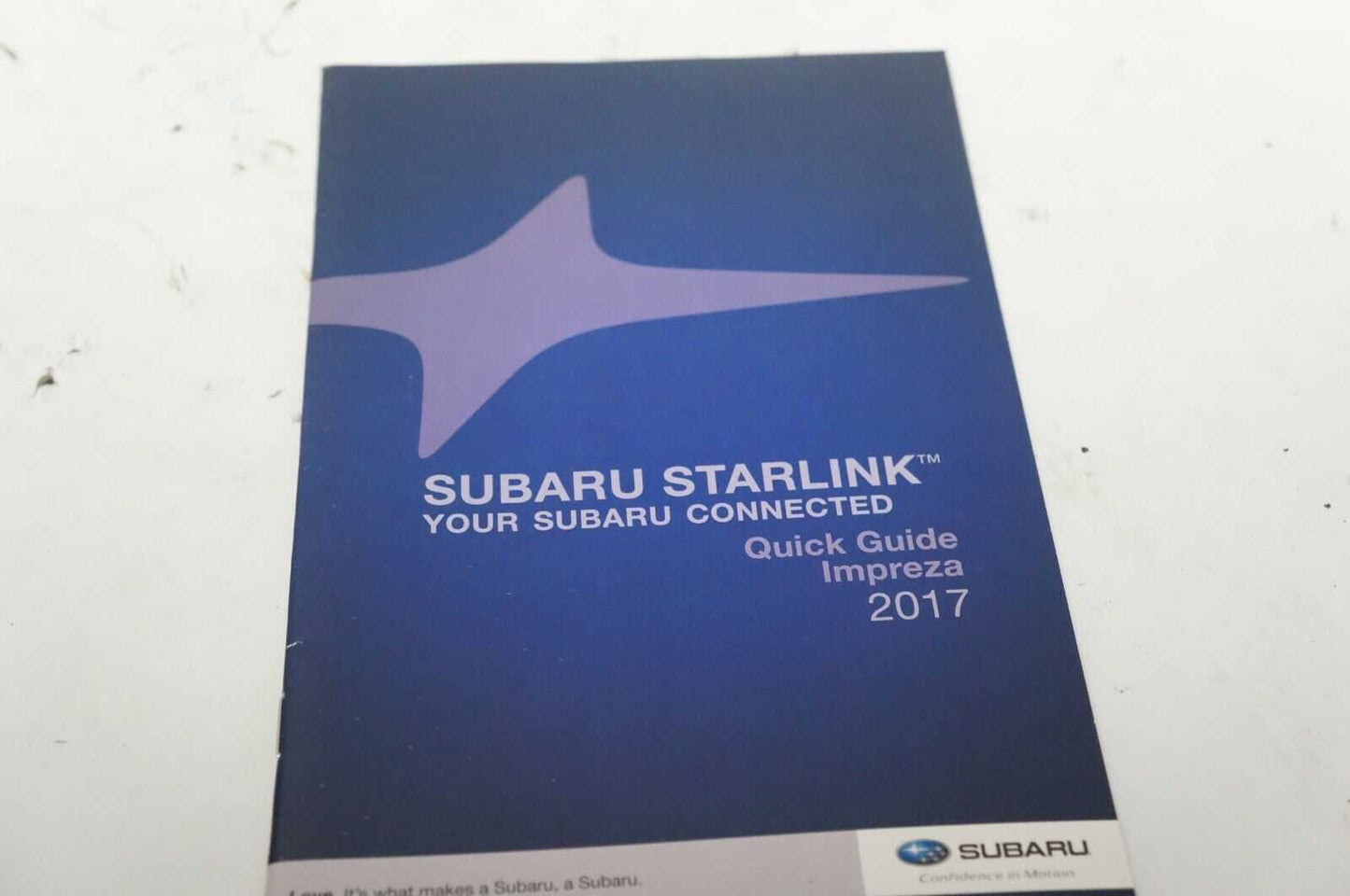 2017 Subaru Impreza owner's manual Starlink Navigation guide with case - Alshned Auto Parts