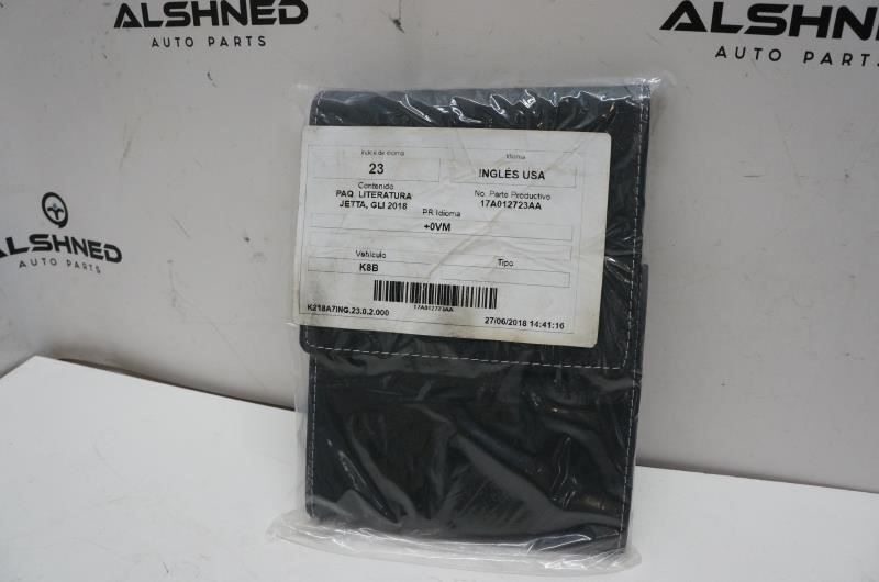 *Sealed* 2018 Volkswagen Jetta Owner's Manual with case - Alshned Auto Parts