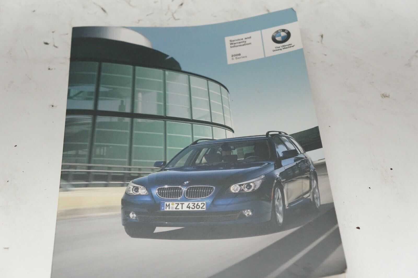 2008 BMW 5 Series Reference Guide Warranty Info Book with Case - Alshned Auto Parts