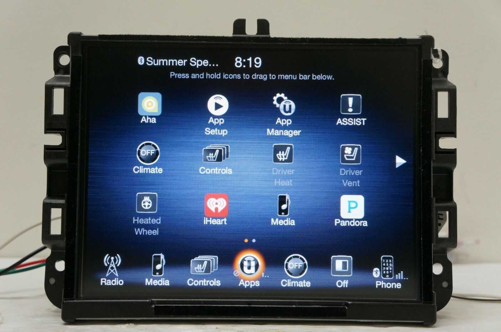 16 Jeep Cherokee Factory Radio Information Display Screen VP3 NA OEM 68249986AH - Alshned Auto Parts