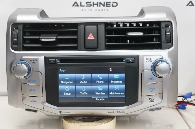 2014-2018 Toyota 4Runner AM FM CD MP3 Radio Receiver Navigation 86100-35354 OEM - Alshned Auto Parts