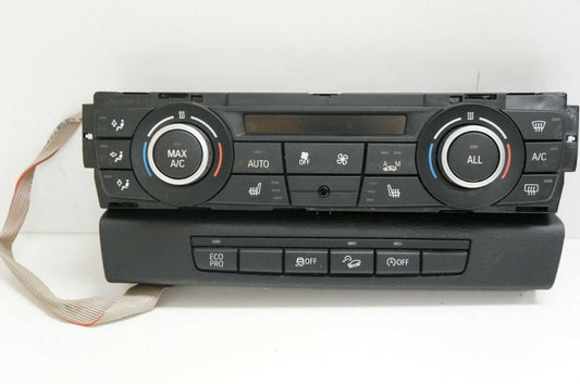 12-15 bmw x1 temperature control panel w/ bezel oem 6411 9292262-02 - Alshned Auto Parts