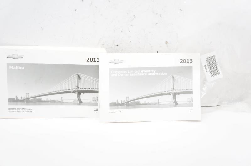 2013 Chevrolet Malibu Owner's Manual & Warranty and Owner Assistance Information - Alshned Auto Parts