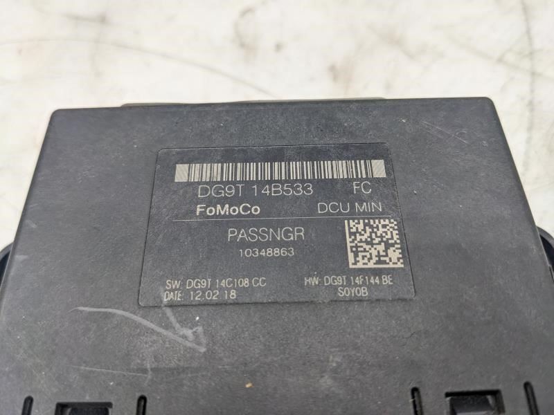 2019 Ford F150 Passenger Right Front Door Control Module DG9T-14B533-FC OEM - Alshned Auto Parts