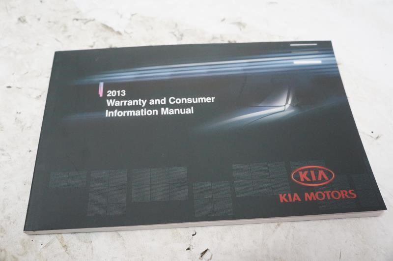 2013 Kia Sorento Owner's Manual & Warranty Manual with Case - Alshned Auto Parts