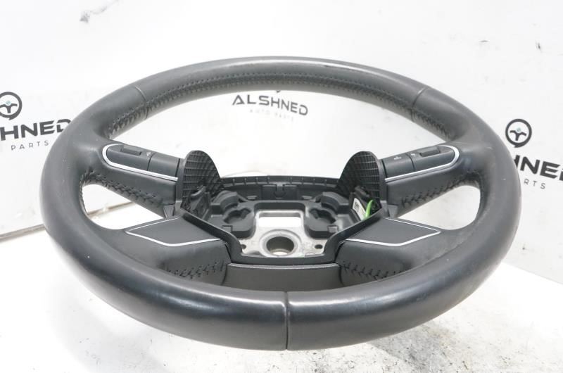 *READ* 2013-2016 Audi A4 Steering Wheel Black Leather 4L0419091AC OEM - Alshned Auto Parts