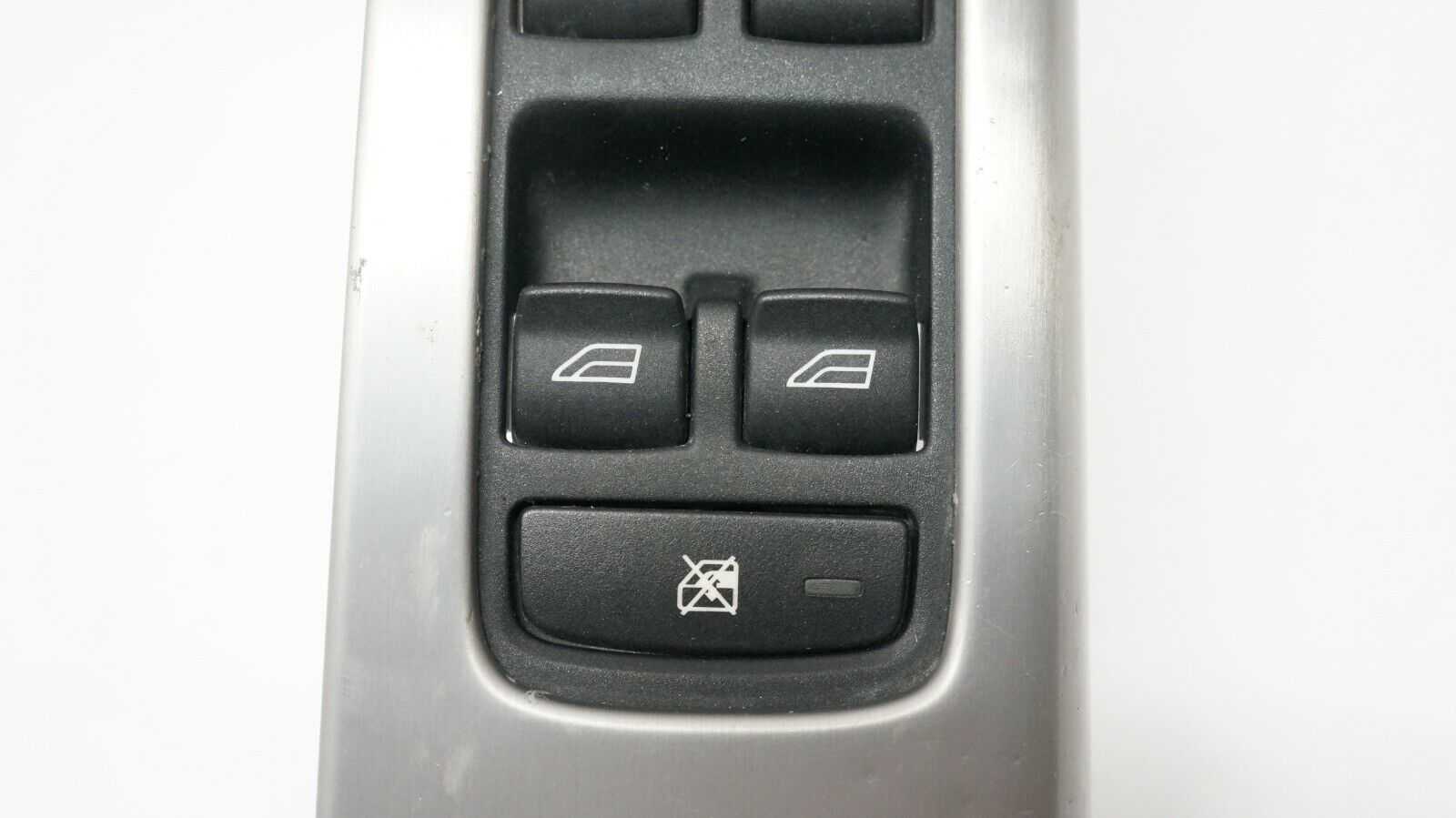 *READ* 04-07 Volvo S40 Driver Master Power Window Switch w/Aluminum Trim 8663817 - Alshned Auto Parts