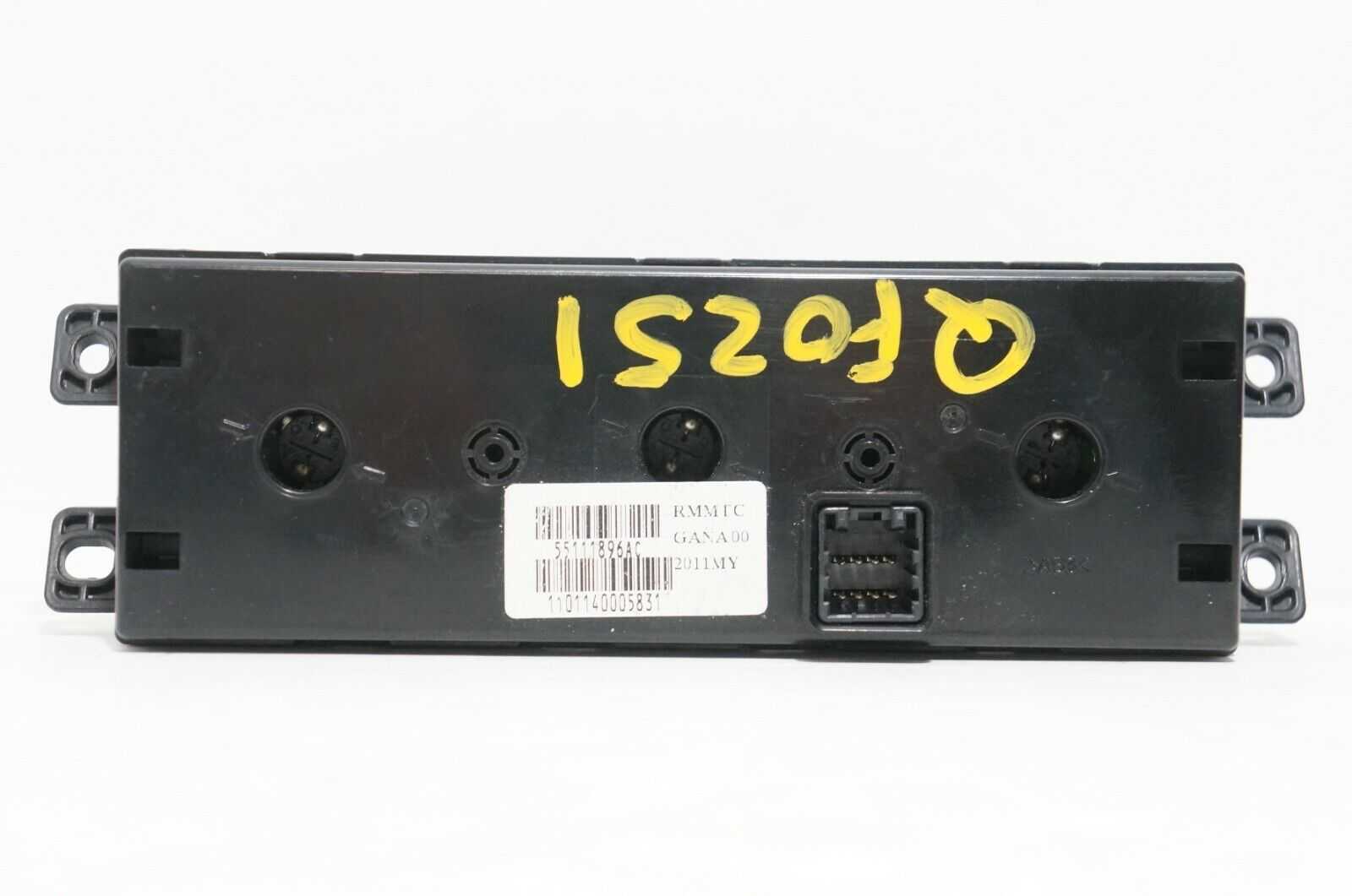 2009-2012 Volkswagen Routan Rear Temperature Heater Control OEM 55111896AC Alshned Auto Parts