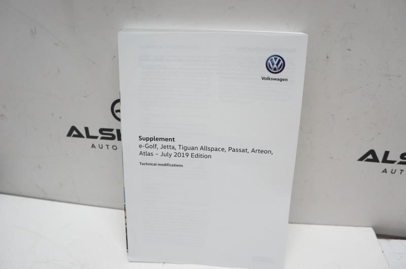 2019 Volkswagen Jetta GLI Owner's Manual Supplement Warranty with Case - Alshned Auto Parts