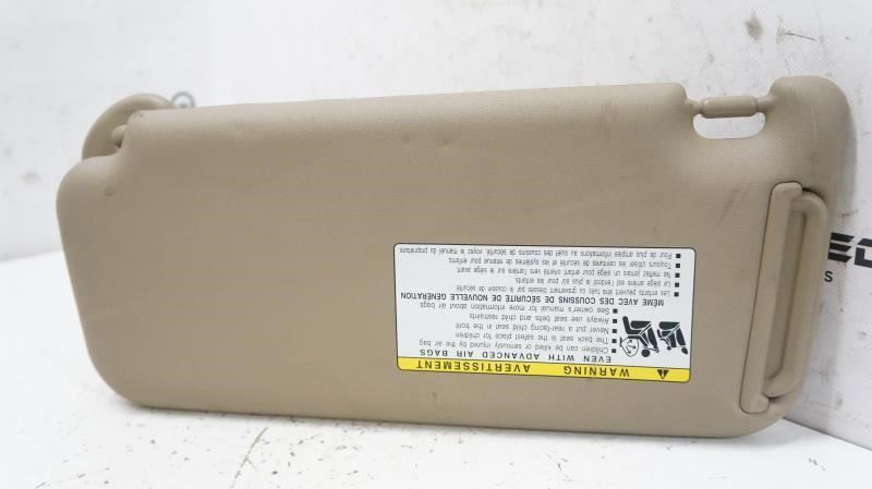 2012 Toyota Corolla Passenger Right Sun Visor Beige 74310-02G00-B0 OEM - Alshned Auto Parts