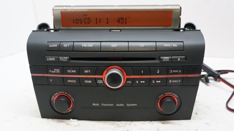 04-05 Mazda3 AM/FM 6DISC CD Radio OEM BN8M-66-9RX Serial 04J1B58178 - Alshned Auto Parts