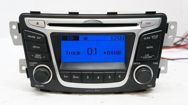 12-14 Hyundai Accent AM/FM CD MP3 SAT Radio OEM 96170-1R1104X - Alshned Auto Parts