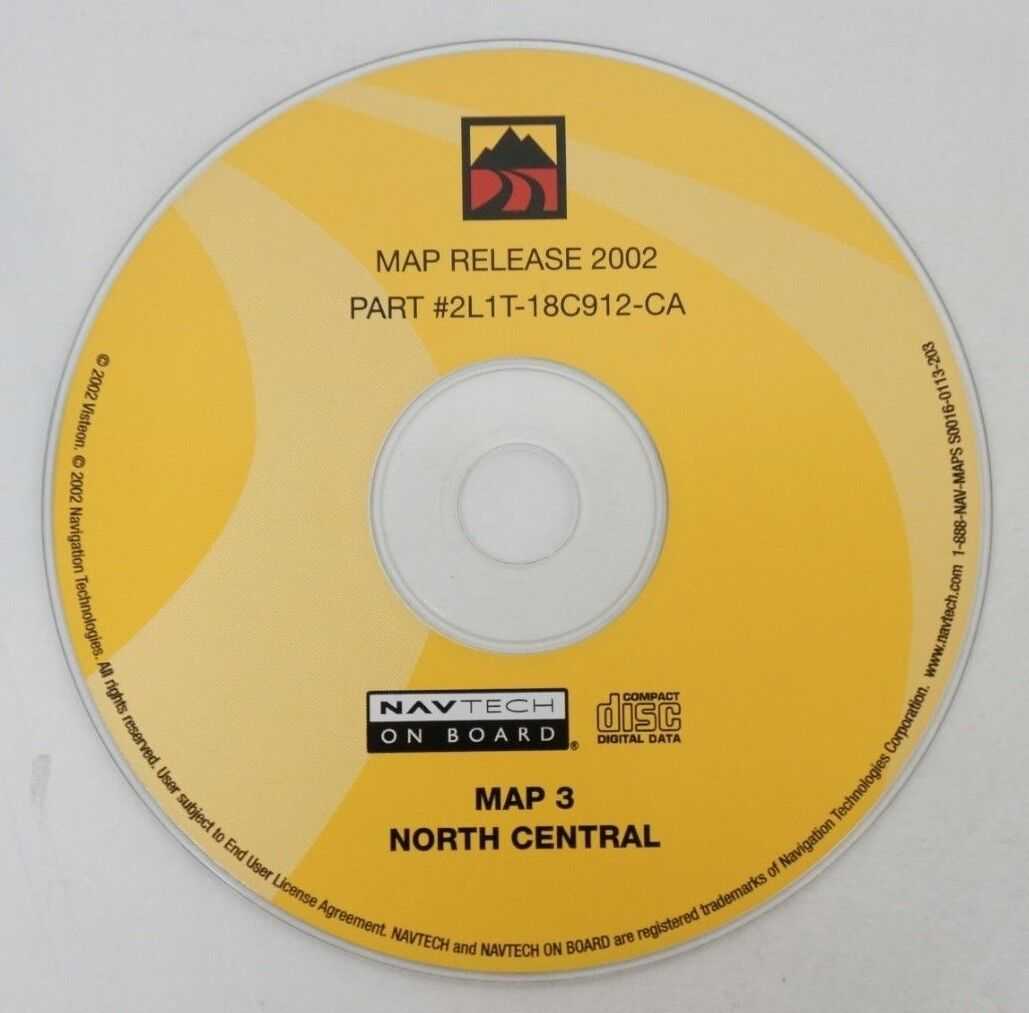 2002-2003 ford expedition oem navigation cd north central 2l1t-18c912-ca map 3 - Alshned Auto Parts