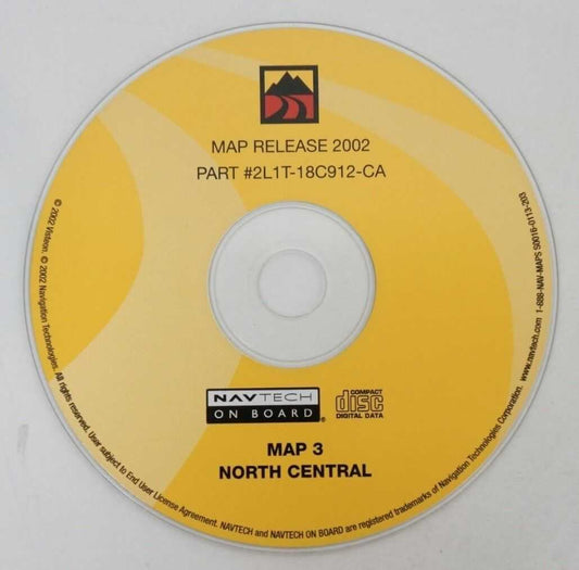2002-2003 ford expedition oem navigation cd north central 2l1t-18c912-ca map 3 Alshned Auto Parts