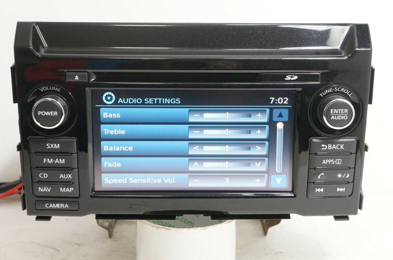 2017-2018 Nissan Titan XD Radio Receiver CD Player Display Screen OEM 25915EZ10B - Alshned Auto Parts