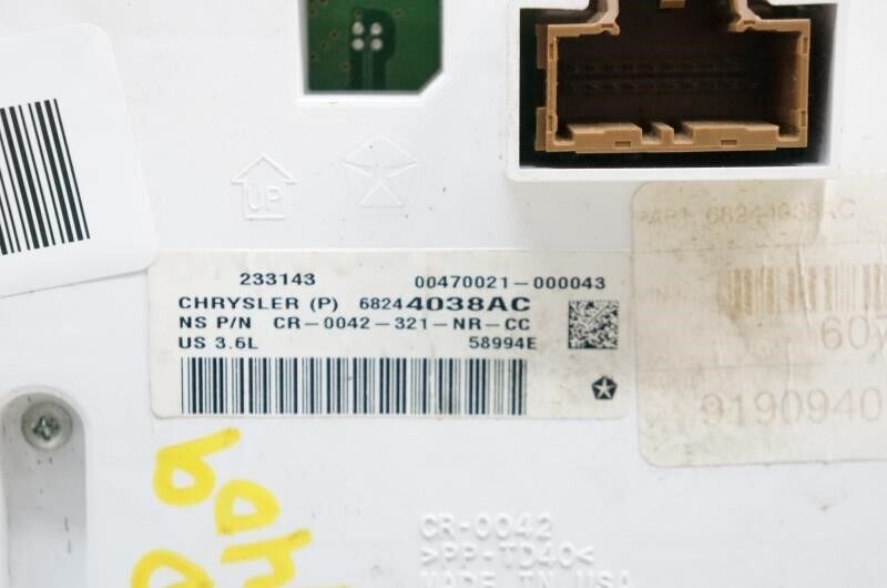 15 Jeep Grand Cherokee Speedometer Instrument Cluster Unknown Mileage 68244038AC - Alshned Auto Parts