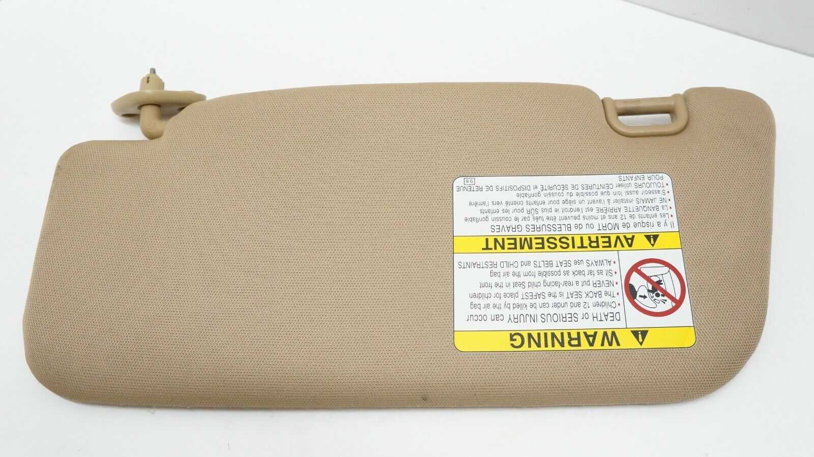 03-05 Subaru Forester Passenger Right Side Sun Visor (Beige) OEM 92011SA202ES - Alshned Auto Parts