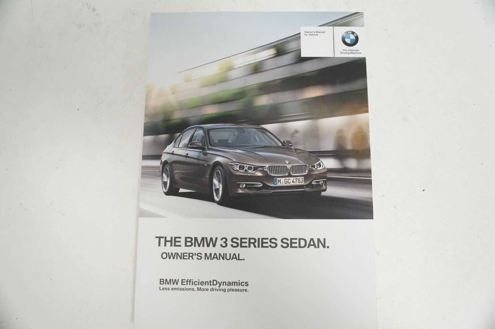 BMW 3 2014 Series Sedan Owners Manual GUIDE BOOK Set with Case navigation - Alshned Auto Parts