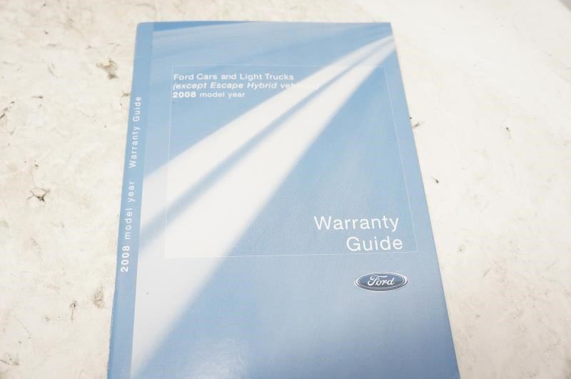 2008 Ford Edge Owner's Guide & Warranty Guide Book with Case - Alshned Auto Parts