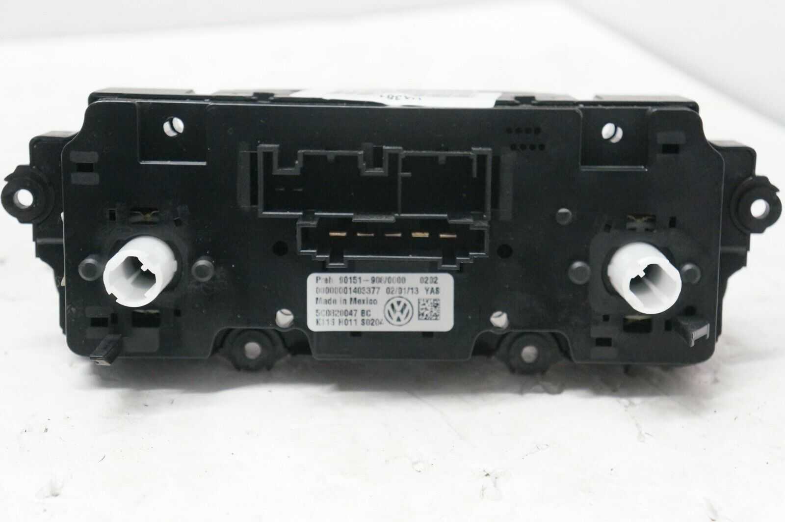 12-16 Volkswagen Beetle A/C Heater Climate Temperature Control 5C0820047 BC OEM - Alshned Auto Parts