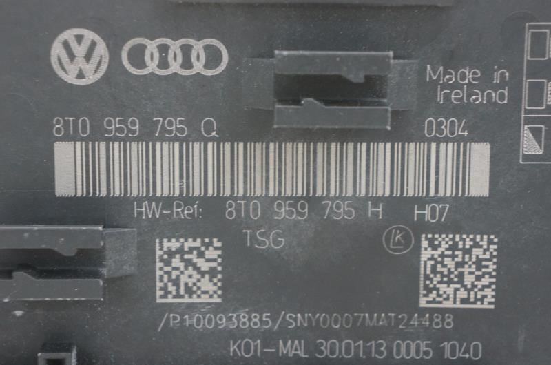 2013 Audi A4 Rear Passenger Right Door Control Module 8T0-959-795-H OEM - Alshned Auto Parts