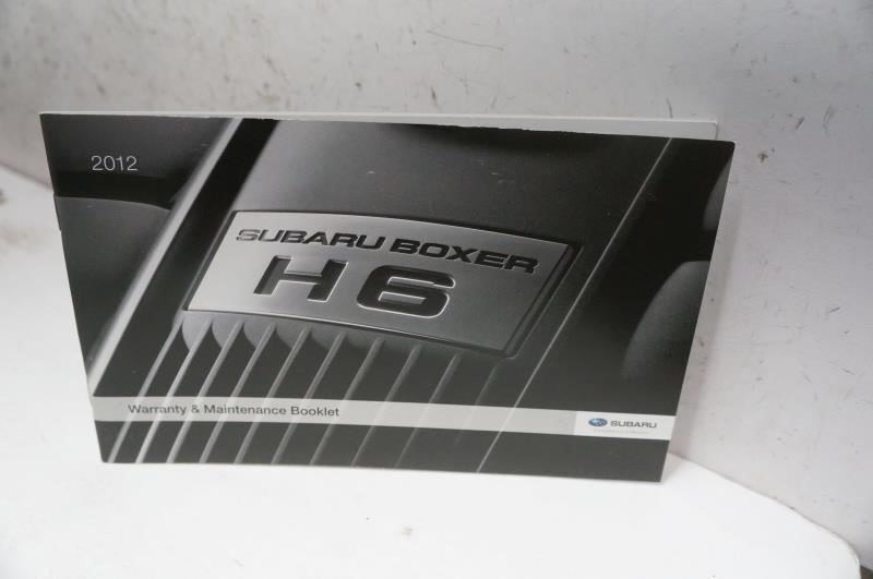 2012 Subaru Impreza Owner's Manual Book Set with Case - Alshned Auto Parts