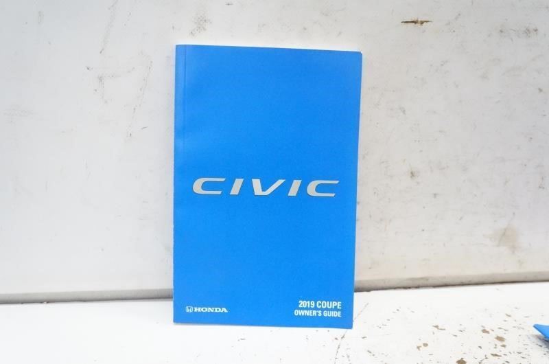 2019 Honda Civic Owner's Guide Book Case 00X31-TBG-G300 OEM - Alshned Auto Parts