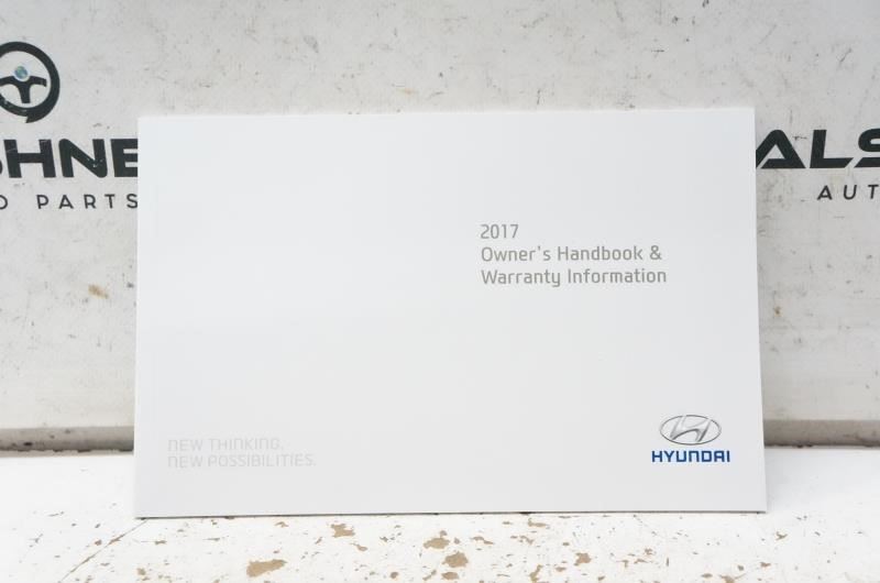 2017 Hyundai Veloster Owner's Manual Book Case H2VO-EU6OB OEM - Alshned Auto Parts