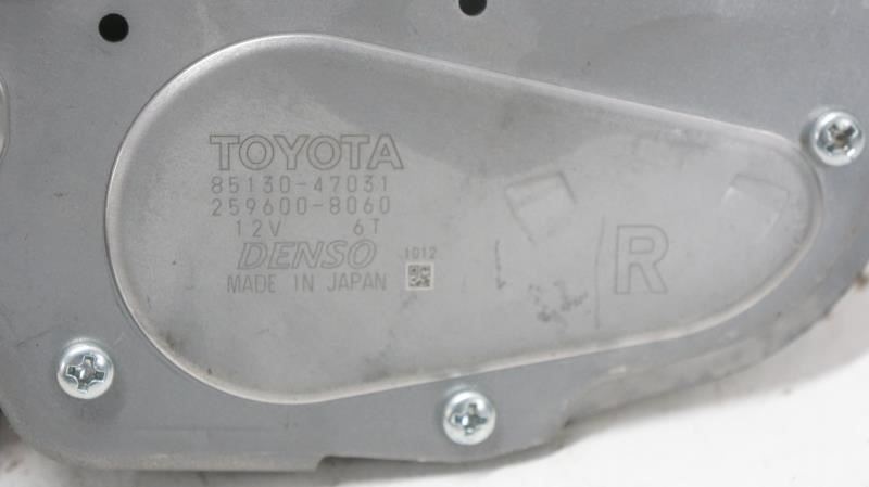 2016 Toyota Prius Rear Window Wiper Motor 85130-47031 OEM - Alshned Auto Parts