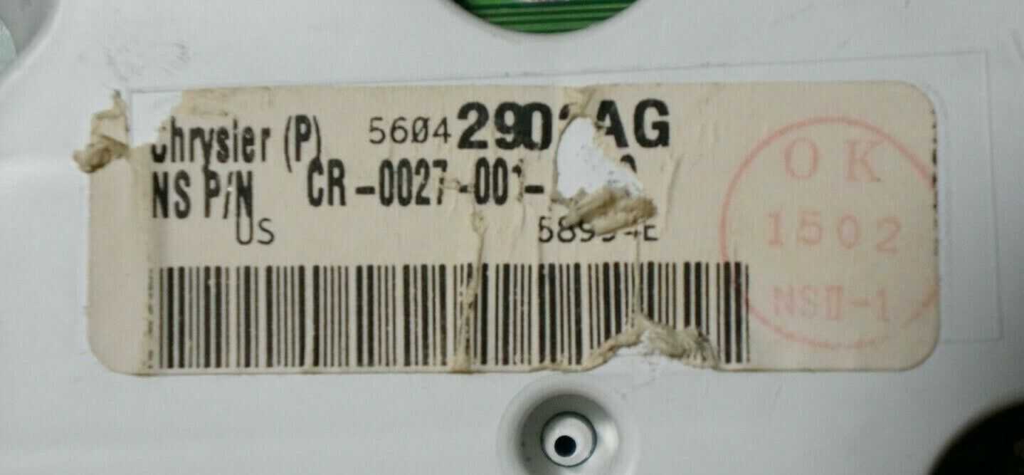 2002 Jeep Grand Cherokee Speedo Cluster *Mileage Unknown* OEM 56042902AG VA2272 - Alshned Auto Parts