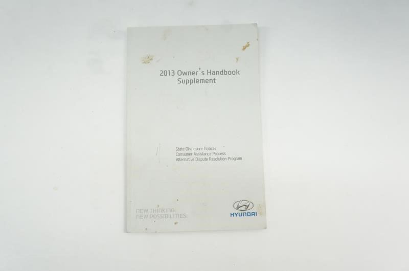 2013 Hyundai Azera Owner's Manual Book Case Navigation System - Alshned Auto Parts