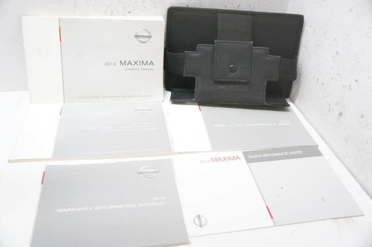 *READ* 2012 Nissan Maxima Owner's Manual Book Set with Case - Alshned Auto Parts