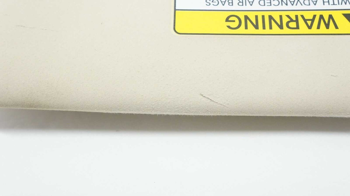 14-16 KIA Cadenza Passenger Right Side Sun Visor (Beige) OEM 852023R041AYK - Alshned Auto Parts