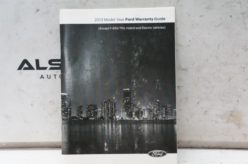2013 Ford Fusion Owner's Manual Book Case DL1J19T201 AB OEM - Alshned Auto Parts