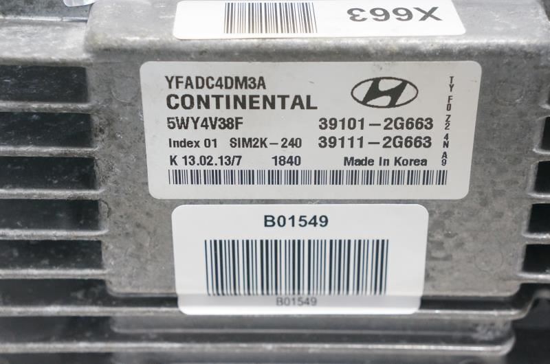 09-14 Hyundai Sonata 2.4 Engine Computer Control Module ECU ECM 39101-2G663 OEM - Alshned Auto Parts