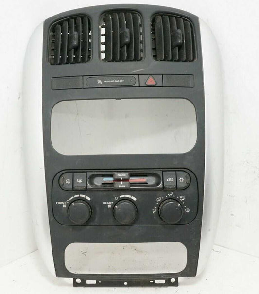 04-07 Chrysler Town & Country Heater AC Climate Control Faceplate 05175359AB OEM - Alshned Auto Parts