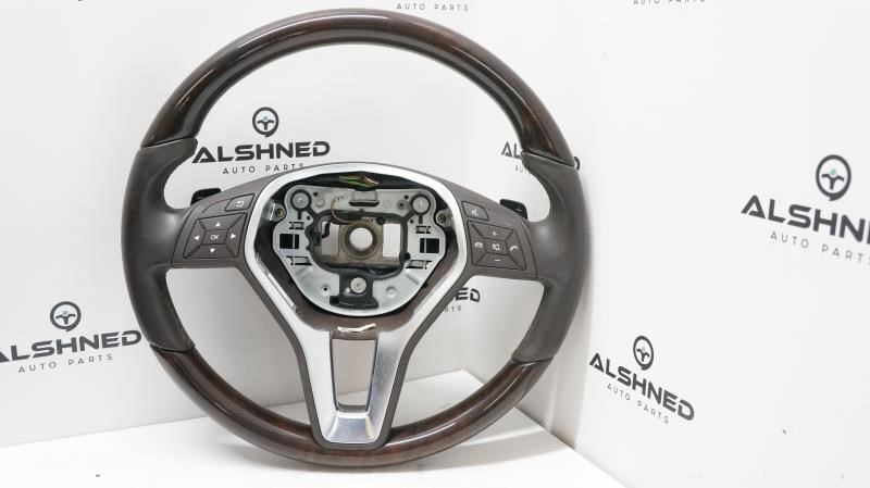 2014 Mercedes-Benz E350 Left Driver Steering Wheel Brown Wood A2184604218 OEM - Alshned Auto Parts