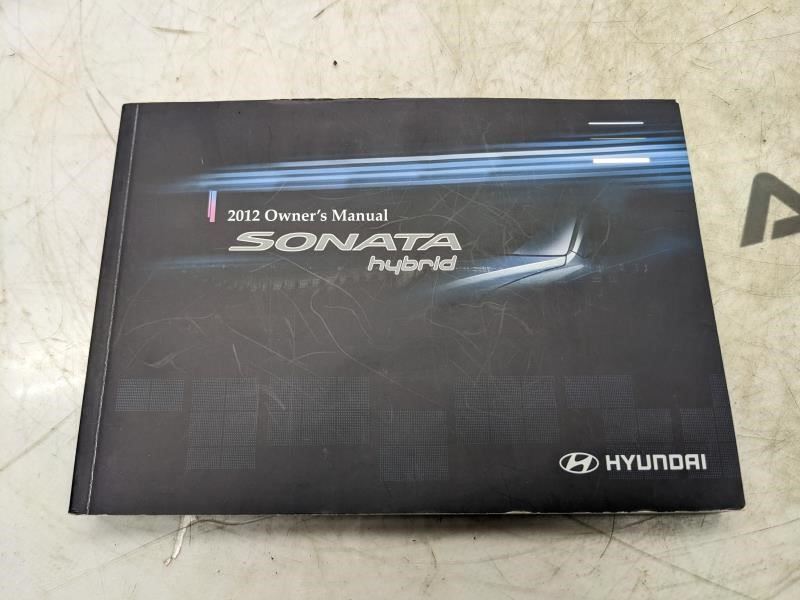 2012 Hyundai Sonata Hybrid Owners Manual Set with Case A4RO-EU27L OEM - Alshned Auto Parts