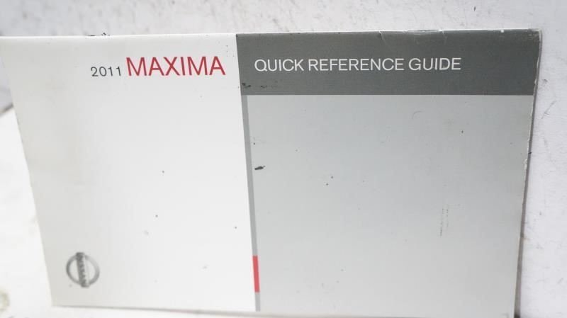 2011 Nissan Maxima Owner's Manual Book Set with Case - Alshned Auto Parts