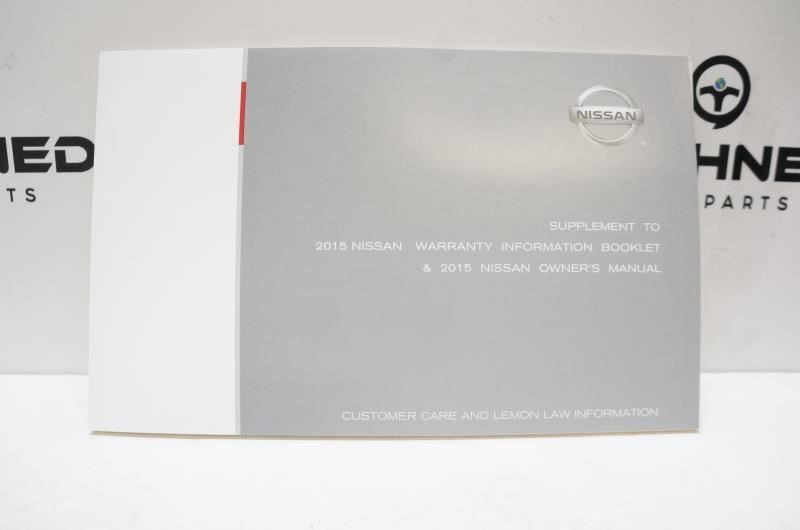 2015 Nissan Altima Owner Manual Set with Case - Alshned Auto Parts