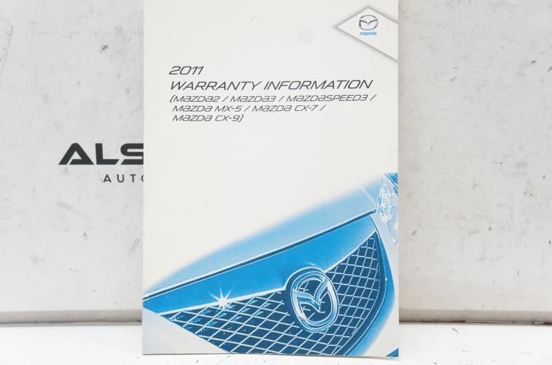 2011 Mazda CX-9 Owner's Manual Book Warranty Case 9999-95-011C-11 OEM - Alshned Auto Parts