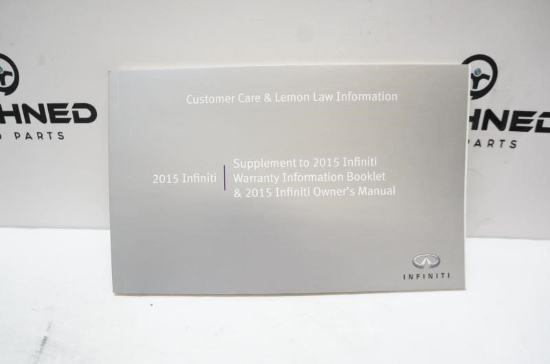 2015 Infiniti Q70 Owner's Manual Set with Case - Alshned Auto Parts